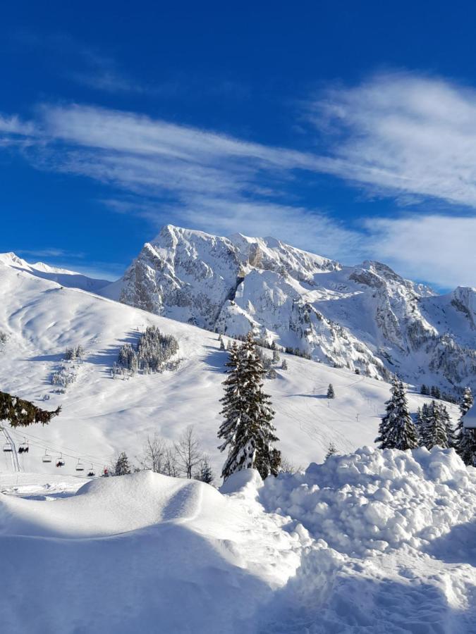 Appartement Au Coeur Des Aravis Manigod Exteriör bild